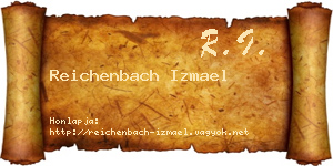 Reichenbach Izmael névjegykártya